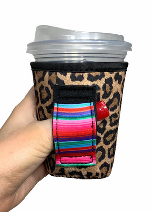 Leopard w/ Serape Small & Medium Coffee Handler™ - Drink Handlers