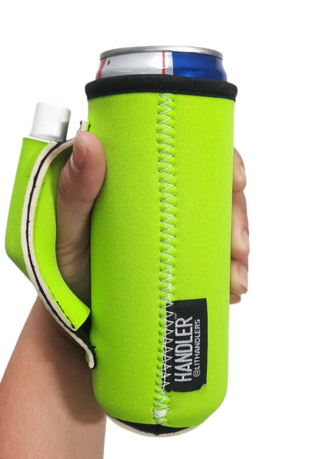 Lime Green 12oz Slim Can Handler™ - Drink Handlers