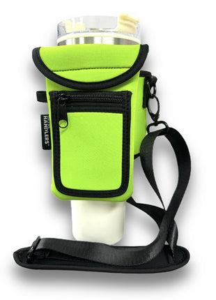 Lime Green Wrap Around Drink Pocket - Drink Handlers