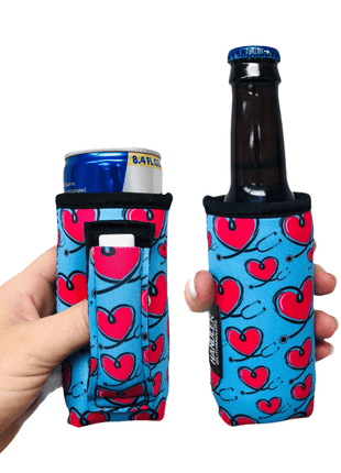 Love A Nurse 8 - 10oz Slim Can Handler™ - Drink Handlers