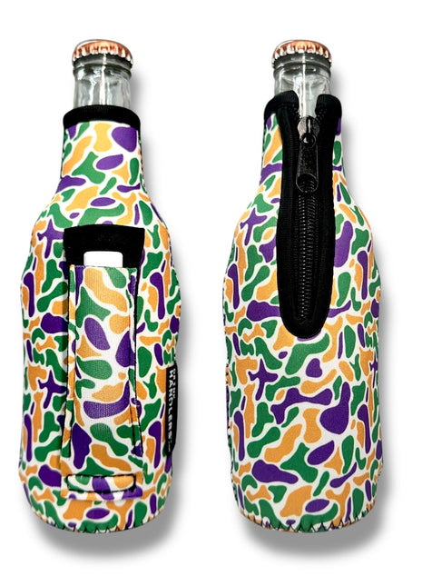 Mardi Gras Camo 12oz Bottleneck Handler™ - Drink Handlers