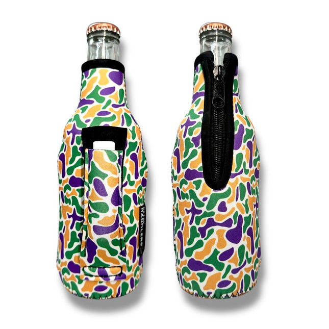 Mardi Gras Camo 12oz Bottleneck Handler™ - Drink Handlers