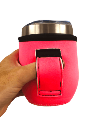 Neon Pink 12oz Wine Tumbler Handler™ - Drink Handlers