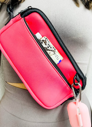 Neon Pink Cross Body Purse - Drink Handlers