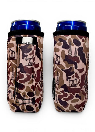 Oilfield Camo 12 - 16oz Slim Can Handler™ - Drink Handlers