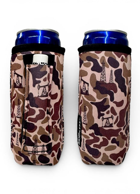 Oilfield Camo 12 - 16oz Slim Can Handler™ - Drink Handlers