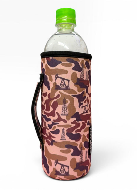 Oilfield Camo 16 - 24oz Soda & Water Bottle / Tallboy Can Handler™ - Drink Handlers
