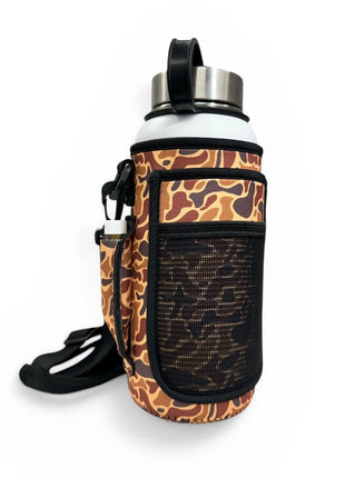 Old School Camo 30 - 40oz Tumbler Handler™ With Carrying Strap - Drink Handlers