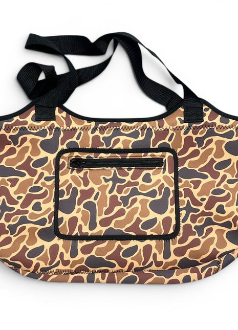 Old school Camo Neoprene Tote - Drink Handlers