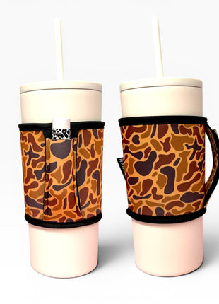 Old School Camo Small / Medium Bottomless Handler™ - Drink Handlers
