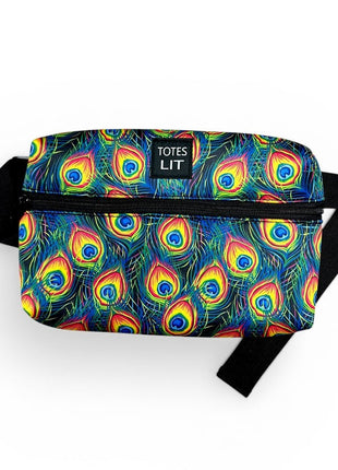 Peacock Feathers Fanny Packin' Tote - Drink Handlers
