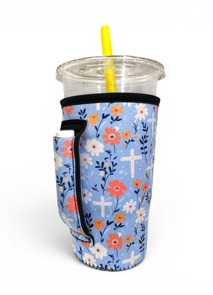 Petals & Praise 20oz Large Coffee / Tea / Tumbler Handler™ - Drink Handlers