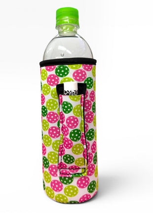 Pickleball Stripes 16 - 24oz Soda & Water Bottle / Tallboy Can Handler™ - Drink Handlers