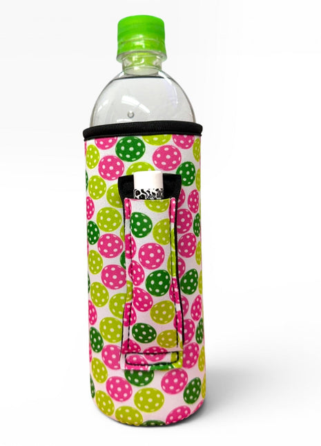 Pickleball Stripes 16 - 24oz Soda & Water Bottle / Tallboy Can Handler™ - Drink Handlers