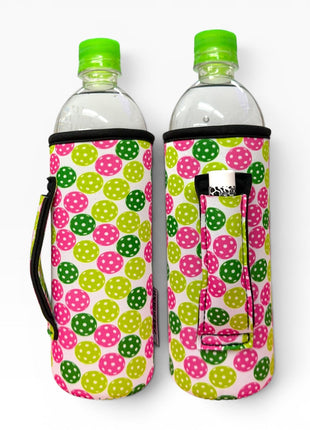 Pickleball Stripes 16 - 24oz Soda & Water Bottle / Tallboy Can Handler™ - Drink Handlers