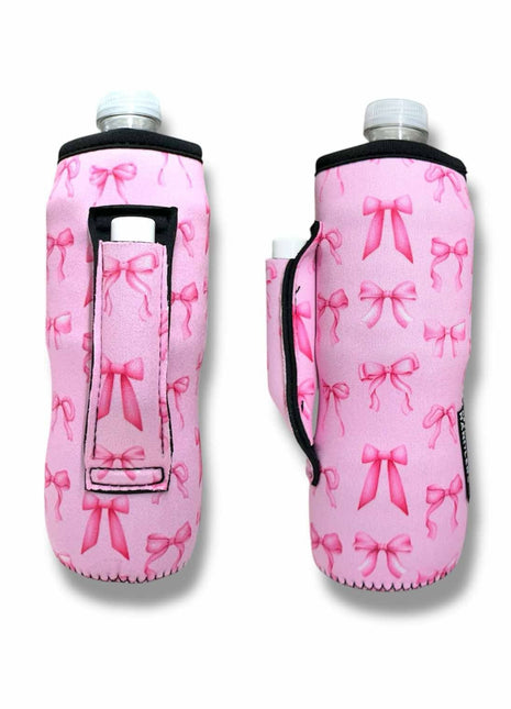 Pink Bow 16 - 24oz Soda & Water Bottle / Tallboy Can Handler™ - Drink Handlers