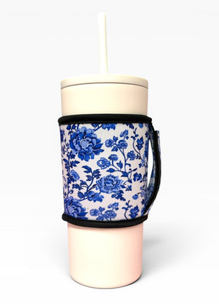 Porcelain Blooms Small / Medium Bottomless Handler™ - Drink Handlers