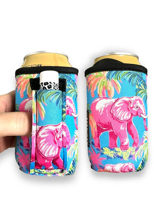 Preppy Elephant 12oz Stubby Can Handler™ - Drink Handlers