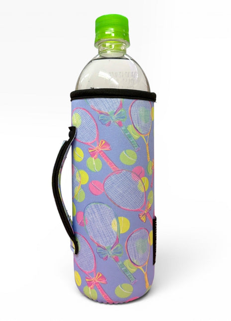 Preppy Tennis 16 - 24oz Soda & Water Bottle / Tallboy Can Handler™ - Drink Handlers