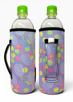 Preppy Tennis 16 - 24oz Soda & Water Bottle / Tallboy Can Handler™ - Drink Handlers
