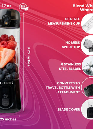 Pro+ Portable Blender (17oz) - Drink Handlers