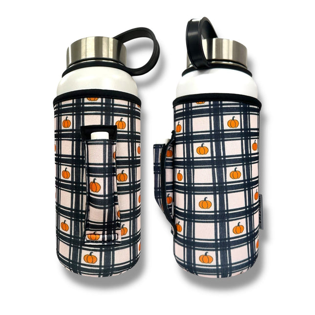 Pumpkin Gingham 30oz Tumbler Handler™ - Drink Handlers