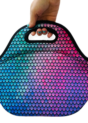 Purple Mermaid Lunch Bag Tote - Drink Handlers