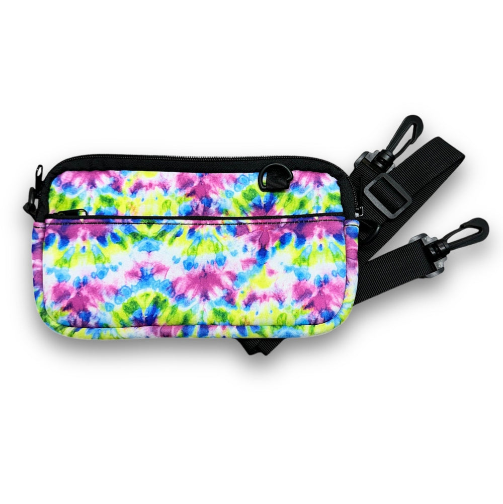 Purple Tie Dye Cross Body Purse - Drink Handlers