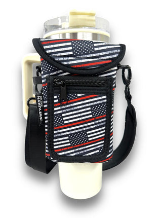 Red Line Wrap Around Drink Pocket - Drink Handlers