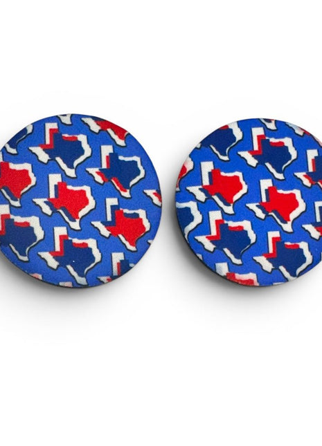 Red White & Texas Neoprene Car Coasters - Drink Handlers