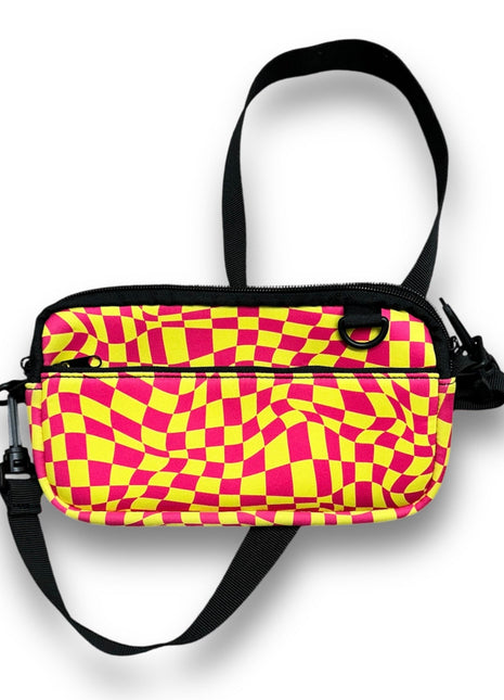 Retro Checkerboard Cross Body Purse - Drink Handlers