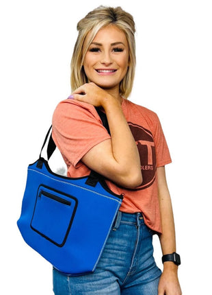 Royal Blue Neoprene Tote - Drink Handlers