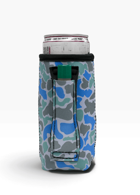 Salt Water Camo 12-16oz Slim Can Handler™ - Drink Handlers