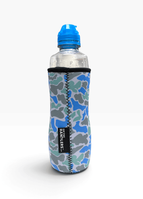 Salt Water Camo 16-24oz Soda & Water Bottle / Tallboy Can Handler™ - Drink Handlers