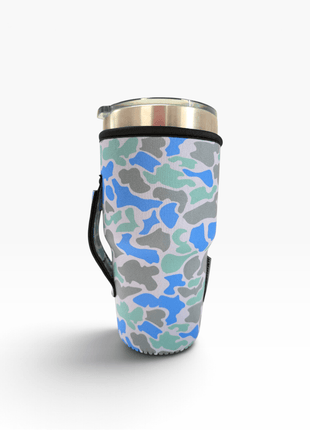 Salt Water Camo 30oz Tumbler Handler™ - Drink Handlers