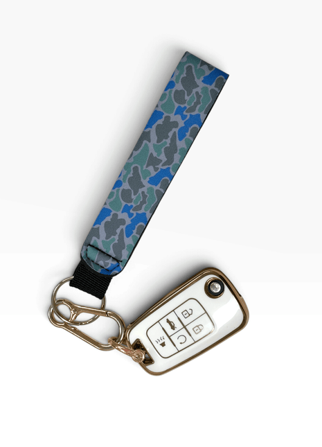 Salt Water Camo Wristlet Keychain - Drink Handlers