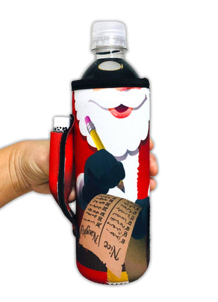Santa's List 16-24oz Soda & Water Bottle / Tallboy Can Handler™ - Drink Handlers