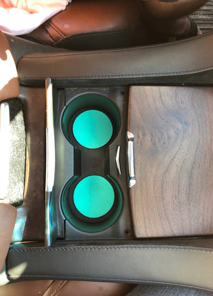 Sea Foam Green Neoprene Car Coasters - Drink Handlers