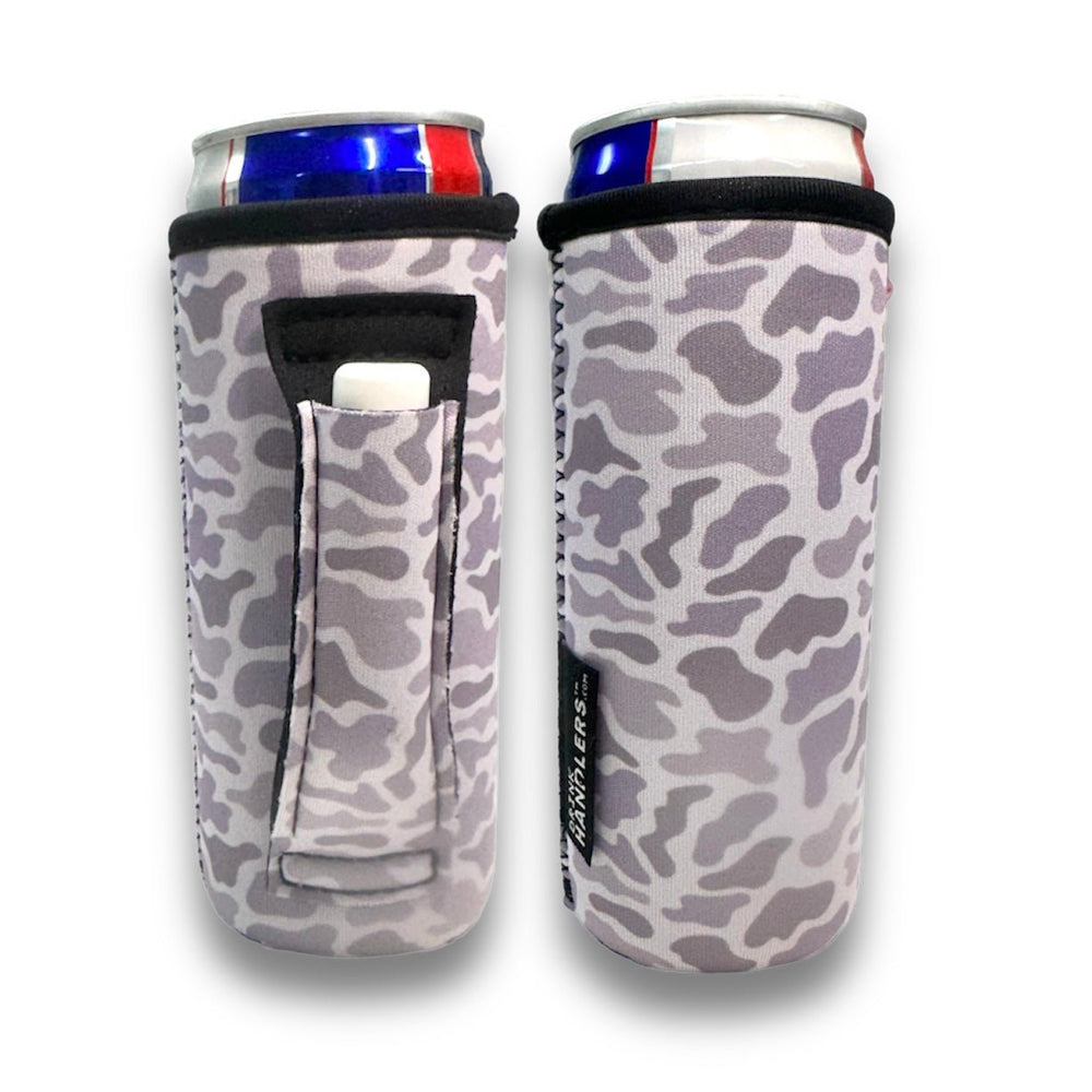 Snow Camo 12oz Slim Can Handler™ - Drink Handlers