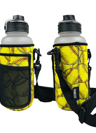 Softball 30-40oz Tumbler Handler™ With Carrying Strap - Drink Handlers