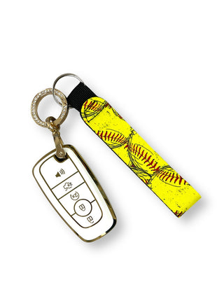 Softball Wristlet Keychain - Drink Handlers