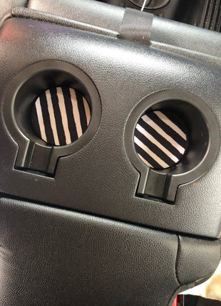 Stripes Neoprene Car Coasters - Drink Handlers