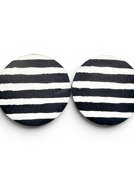 Stripes Neoprene Car Coasters - Drink Handlers