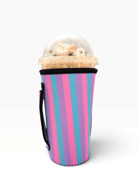 Sugar Stripes 20oz Large Coffee / Tea / Tumbler Handler™ - Drink Handlers