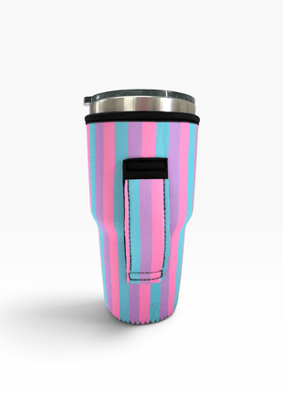 Sugar Stripes 30oz Tumbler Handler™ - Drink Handlers