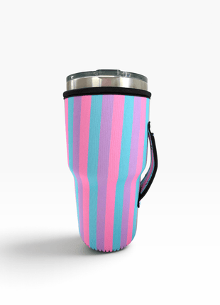 Sugar Stripes 30oz Tumbler Handler™ - Drink Handlers