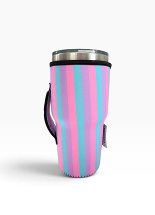 Sugar Stripes 30oz Tumbler Handler™ - Drink Handlers