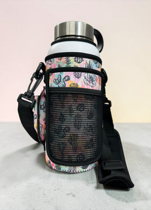 Summer Cactus 30 - 40oz Tumbler Handler™ With Carrying Strap - Drink Handlers