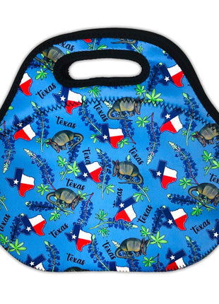 Texas Blue Bonnets Lunch Bag Tote - Drink Handlers