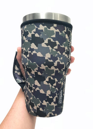Texas Camo 30oz Tumbler Handler™ - Drink Handlers